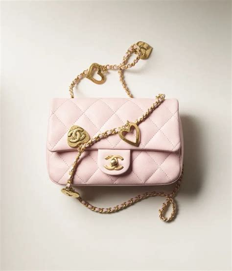 chanel flap bag light pink|Chanel pink mini bag.